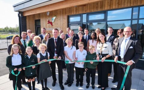 Ribbon cut on a bright future